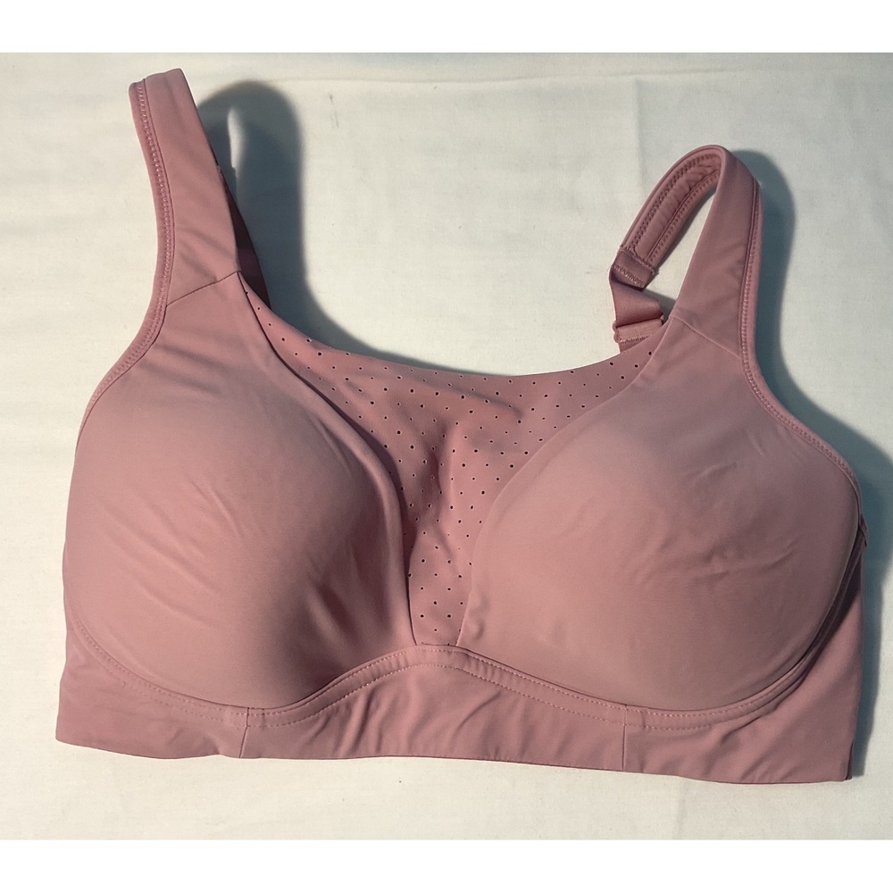 Lululemon Run Times Bra 32DD Pink High Support Adjustable Sports Bra